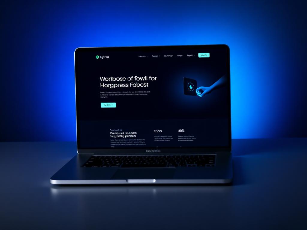 Concept business website shown in a browser window